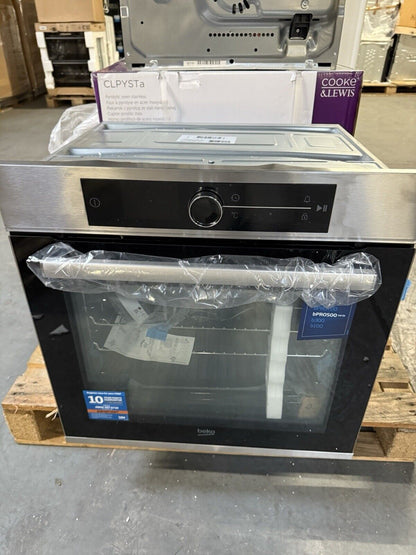 Beko BBQM22400XP Built-in Pyrolytic Single Pyrolytic Oven Stainless Steel Effect